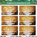 Lighted Christmas Tree Topper with LED Projection