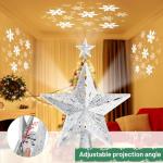 Lighted Christmas Tree Topper with LED Projection
