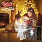 Lighted Christmas Tree Topper with LED Projection