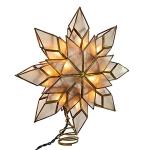 Capiz Star Tree Topper with Lights and Spare Bulb