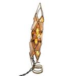Capiz Star Tree Topper with Lights and Spare Bulb
