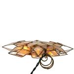 Capiz Star Tree Topper with Lights and Spare Bulb