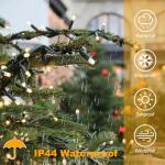 400 LED Waterproof Christmas Tree Lights with Timer