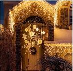 Warm White LED Christmas Icicle Lights - 29.5ft