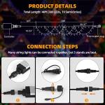 40FT Color Changing Christmas String Lights - 380 LEDs