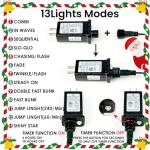 240 LED Connectable Christmas String Lights - Warm White