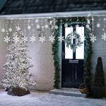 Toodour 17.22ft Snowflake Icicle Lights - 264 LEDs