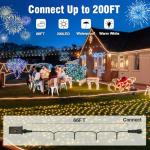 Nisocy 200 LED Waterproof Fairy String Lights