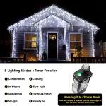 400 LED Waterproof Outdoor Christmas Lights, 8 Modes