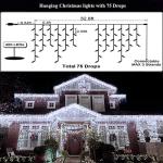 400 LED Waterproof Outdoor Christmas Lights, 8 Modes