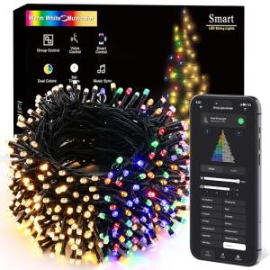 BrizLabs 180FT Smart Color Changing Christmas Lights