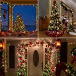 Battery-Operated Christmas Lights with Timer & 8 Modes