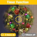 Battery-Operated Christmas Lights with Timer & 8 Modes