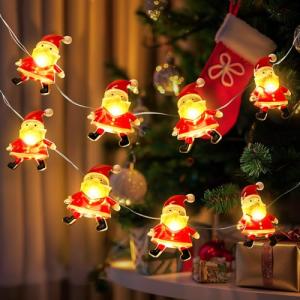 10FT Battery-Operated Santa Claus Fairy Lights
