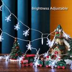 BrizLabs Snowflake Christmas String Lights with Remote