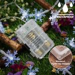 BrizLabs Snowflake Christmas String Lights with Remote