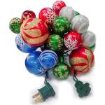 28ft Christmas Ball String Lights with 25 Bulbs