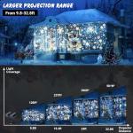 Toodour Christmas Projector Lights - Snowman & Snowflakes