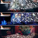 Toodour Christmas Projector Lights - Snowman & Snowflakes