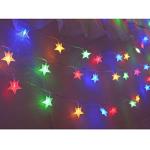 25ft LED Multicolor Star String Lights with Remote