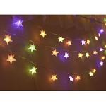 25ft LED Multicolor Star String Lights with Remote