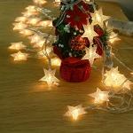 25ft LED Multicolor Star String Lights with Remote