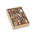 Set of 12 Vintage Glass Christmas Ornaments