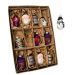 Kurt Adler 12-Piece Early Years Glass Ornament Set