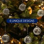 Antique Gold Farmhouse Ball Ornaments - Set of 6