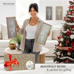 Floral 3D Wall Art Set of 4 for Home