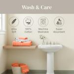 Organic Cotton 6-Piece Towel Set in Orange