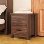 Walnut 4-Piece Queen Bedroom Set with USB Ports