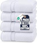Premium 4 Pack Cotton Bath Towels Set