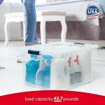 Rubbermaid Clear Stackable Storage Containers (4 Pack)