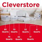 Rubbermaid Clear Stackable Storage Containers (4 Pack)