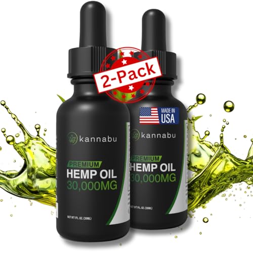 Kannabu Premium Hemp Oil - Omega Fatty Acids and Aminos