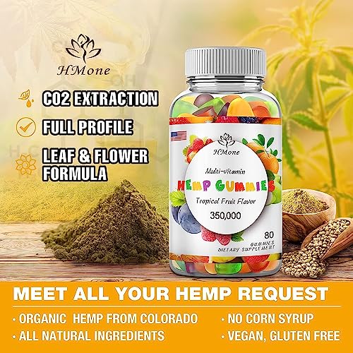 Organic Extra Strength Hemp Gummies - 3 Packs