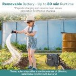 Portable Camping Shower with Rechargeable Pump and Heads