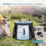 Portable Camping Shower with Rechargeable Pump and Heads
