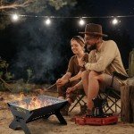 Portable Folding Campfire Grill with Carry Bag