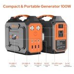 100W Portable Solar Generator for Camping Adventures