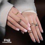 FANDAMEI 24 Color Short Press-On Nails Set