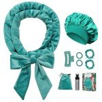 No Heat Overnight Curl Headband Set - Blue Green