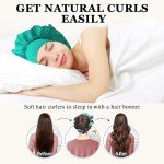 No Heat Overnight Curl Headband Set - Blue Green