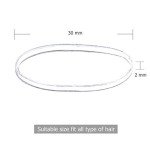 1500 Clear Hair Rubber Bands for Kids' Ponytails