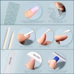 FANDAMEI 24 Color Short Press-On Nails Set
