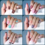 FANDAMEI 24 Color Short Press-On Nails Set
