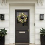 Daisy and Lavender 24" Wildflower Wreath for Home