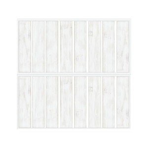 White Shiplap Wood Plank Peel and Stick Decal