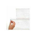 White Shiplap Wood Plank Peel and Stick Decal